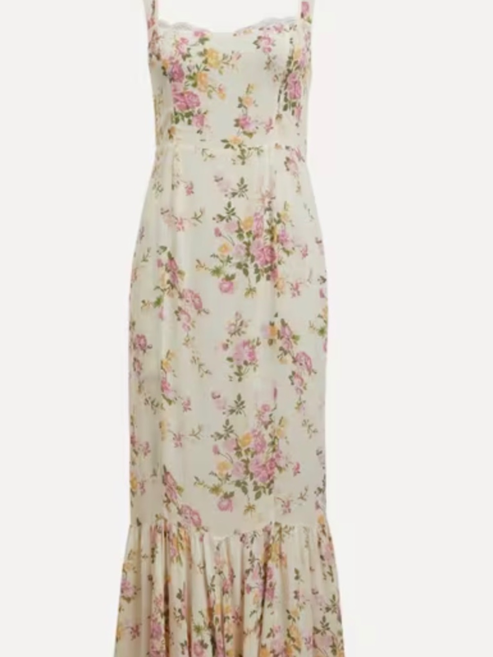 🔥 NWT Reformation Irisa Floral Flounce Maxi Dress. Size 2 - Picture 2 of 8